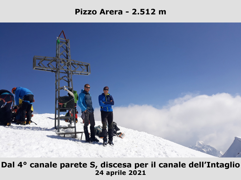 Arera canali parete sud
