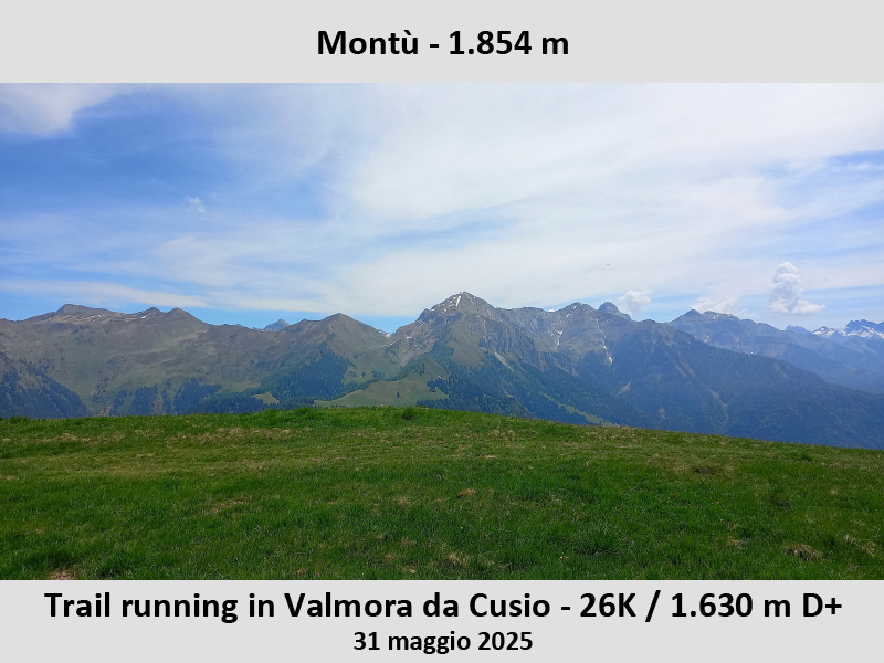 Trail running in Valmora