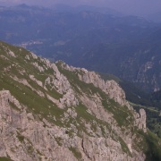 L'itinerario dell'andata (Cresta Sinigaglia) dalla Cresta Cermenati