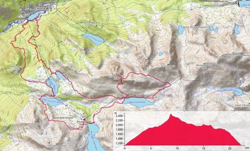 Giro sopra Carona per il P.zo del Becco col Naz - 22,6K / 1.585 m D+