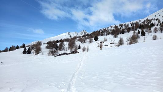 Quasi a Prisigai: ultimi metri su traccia non portante