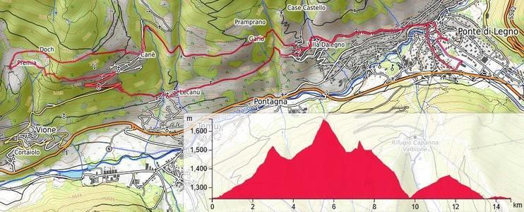 Da Ponte di Legno con Chiara, Matte e Seba: 17,3K / 670 m D+/-