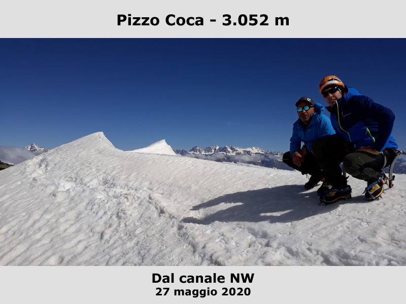 Pizzo Coca, canale NW