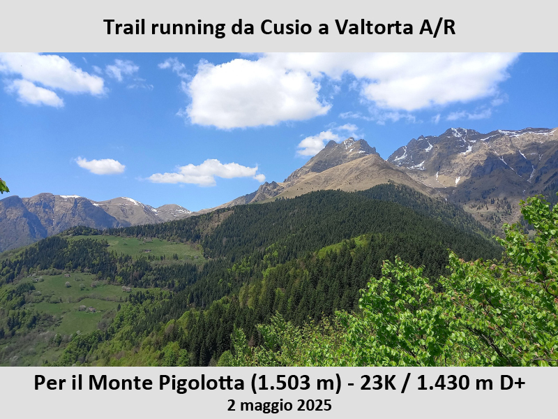 Trail running da Cusio a Valtorta
