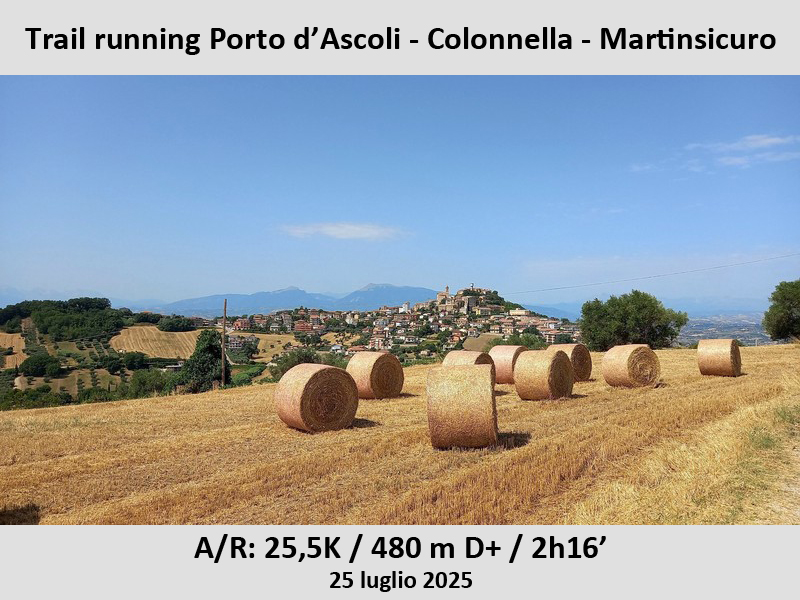 Trail running intorno a Porto d'Ascoli